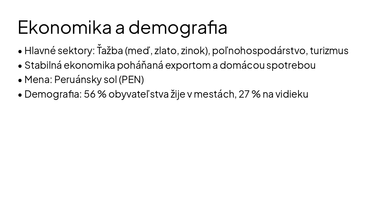 Slide 7 - Ekonomika a demografia