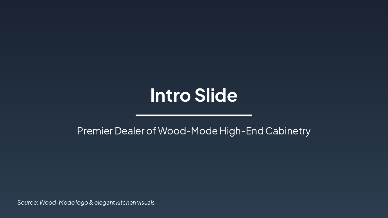 Kitchen Design Studio: Wood-Mode Plan (35 chars)