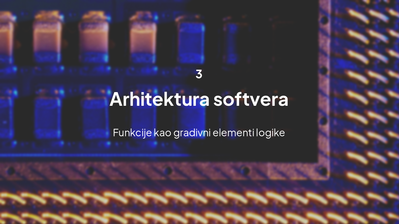 Slide 7 - Arhitektura softvera