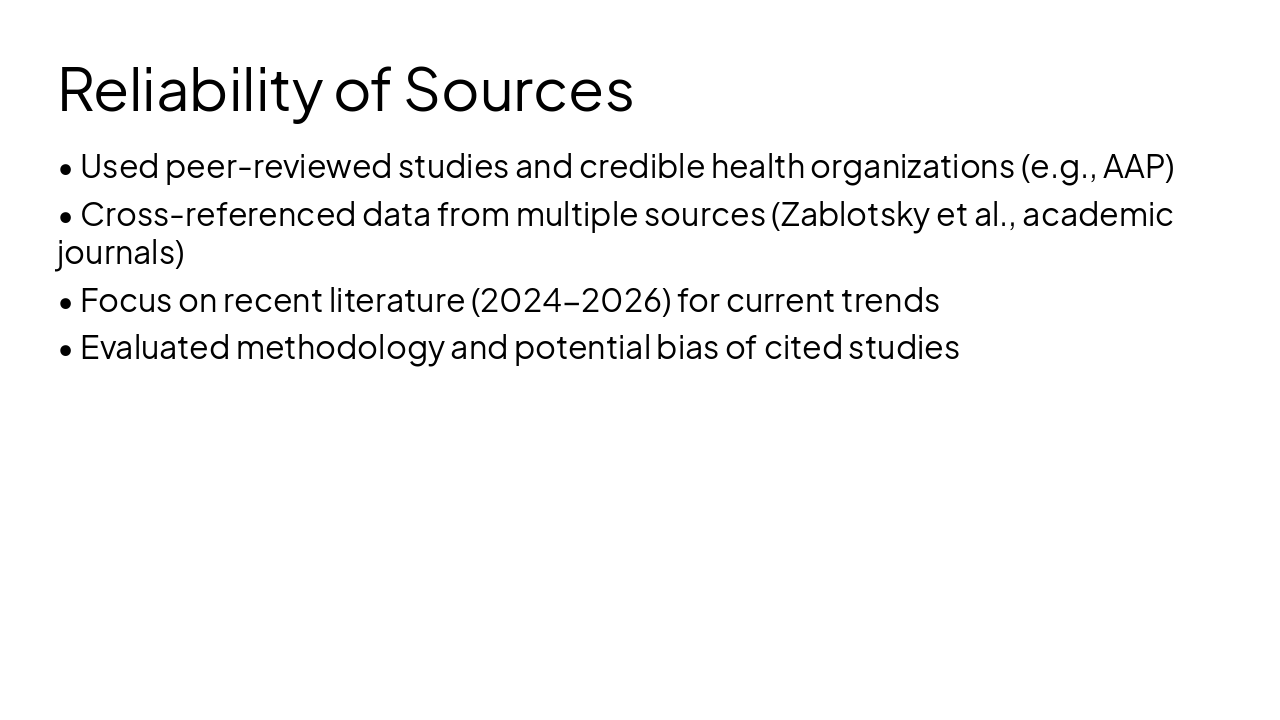 Slide 4 - Reliability of Sources