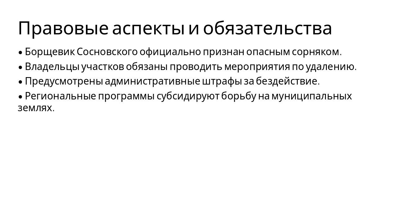 Slide 12 - Правовые аспекты и обязательства