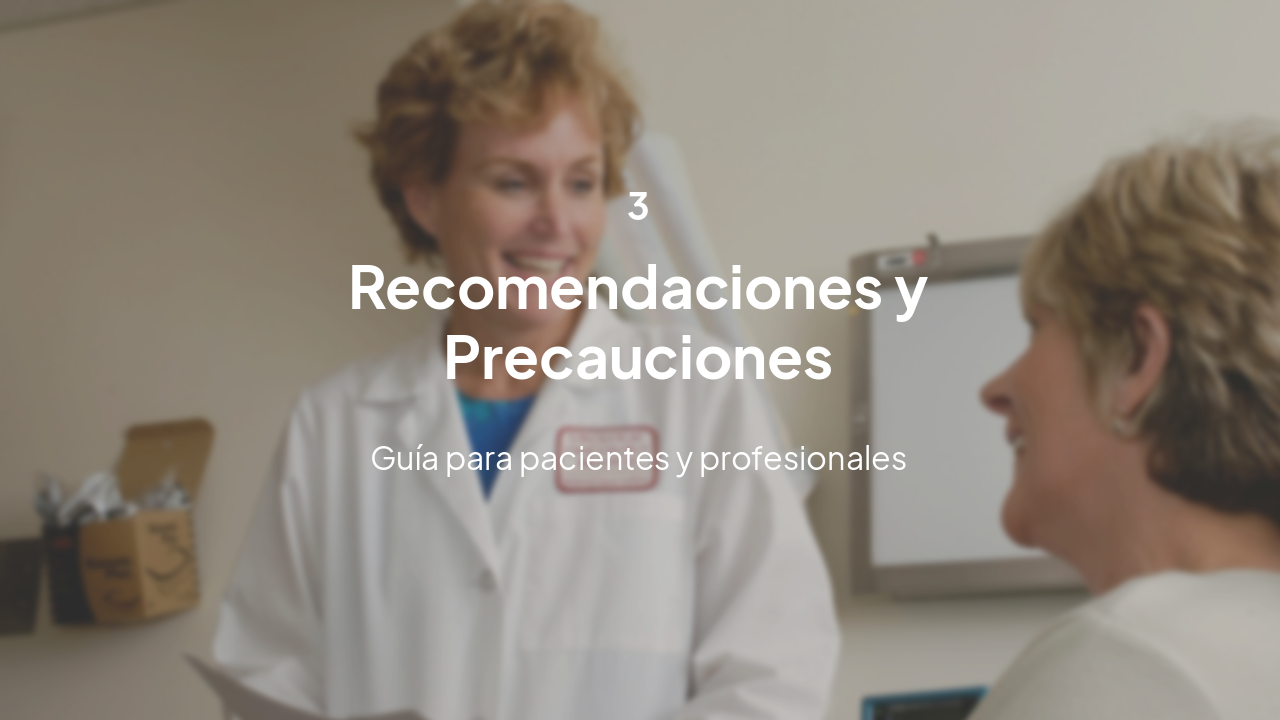 Slide 9 - Recomendaciones de Uso