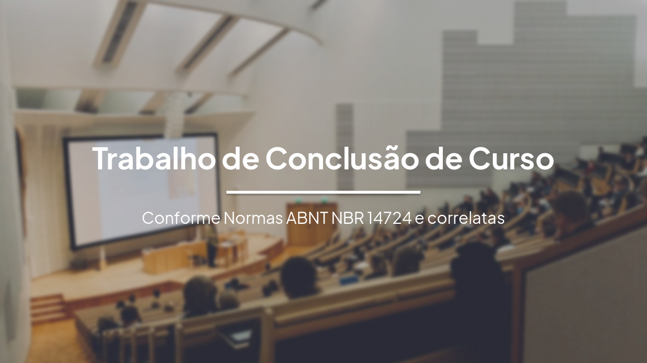 Slide 1 - Trabalho de Conclusão de Curso