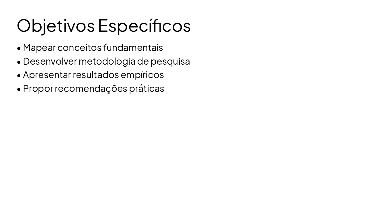 Slide 7 - Objetivos Específicos