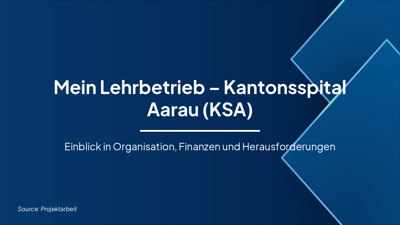 Slide 1 - Mein Lehrbetrieb – Kantonsspital Aarau (KSA)