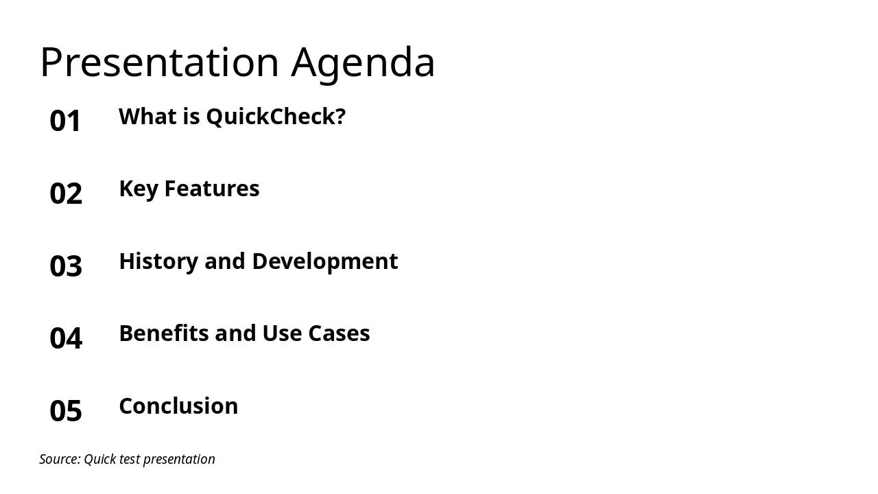 Slide 2 - Presentation Agenda