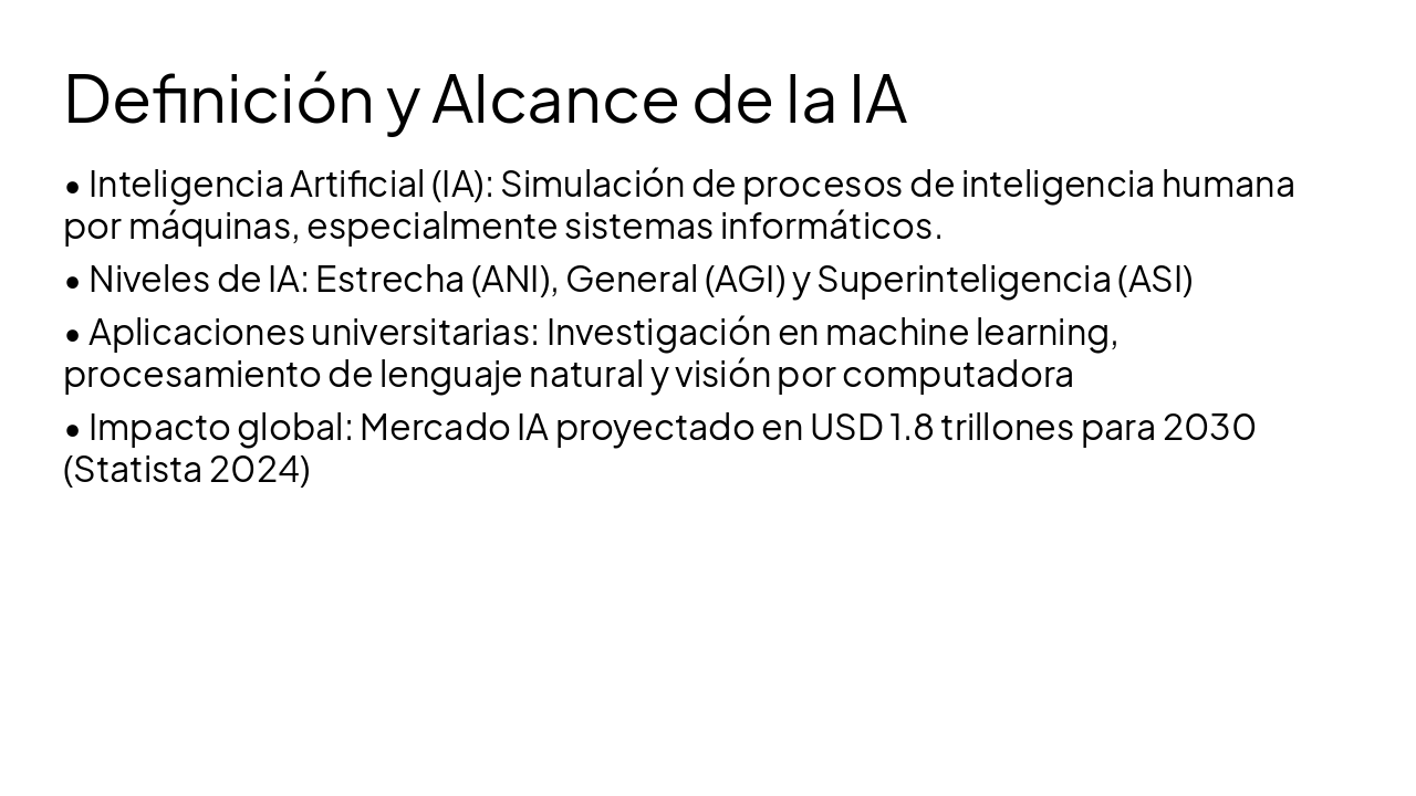 Slide 4 - Definición y Alcance de la IA