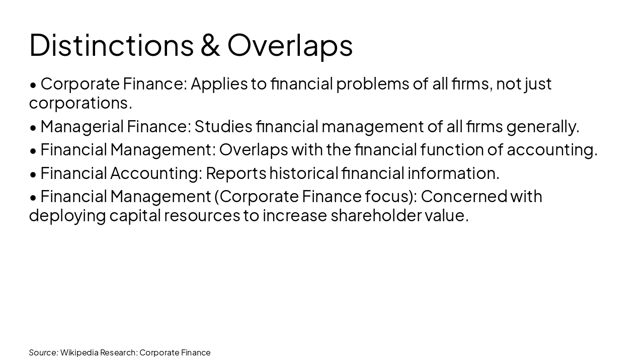 Slide 10 - Distinctions & Overlaps