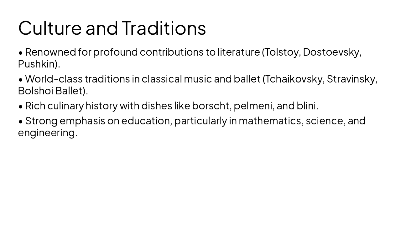 Slide 7 - Culture and Traditions