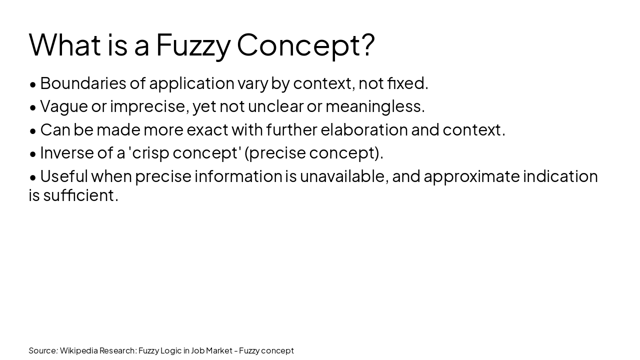 Slide 4 - What is a Fuzzy Concept?