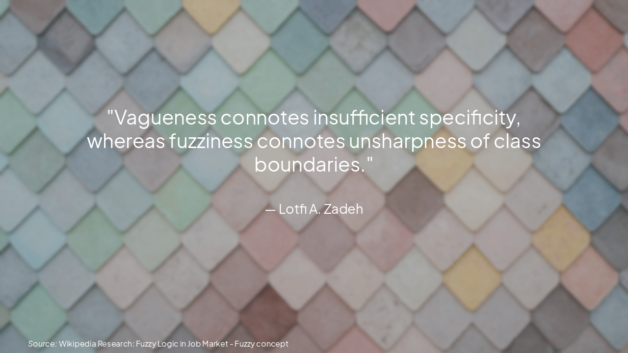 Slide 5 - Vagueness vs. Fuzziness