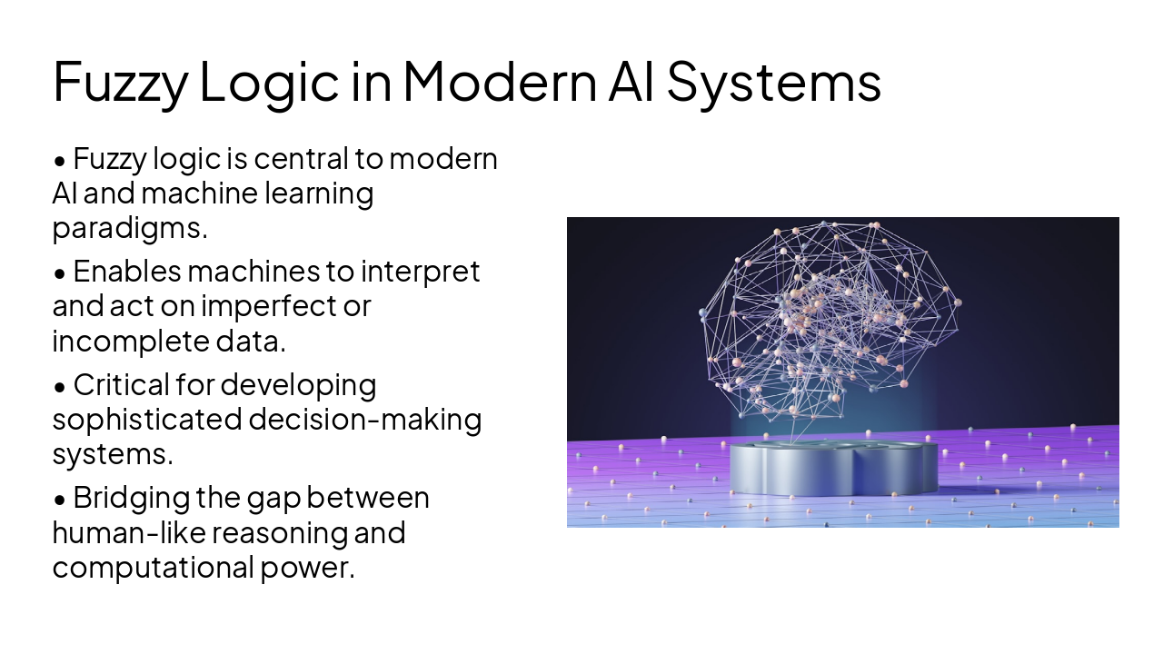 Slide 13 - Fuzzy Logic in Modern AI Systems