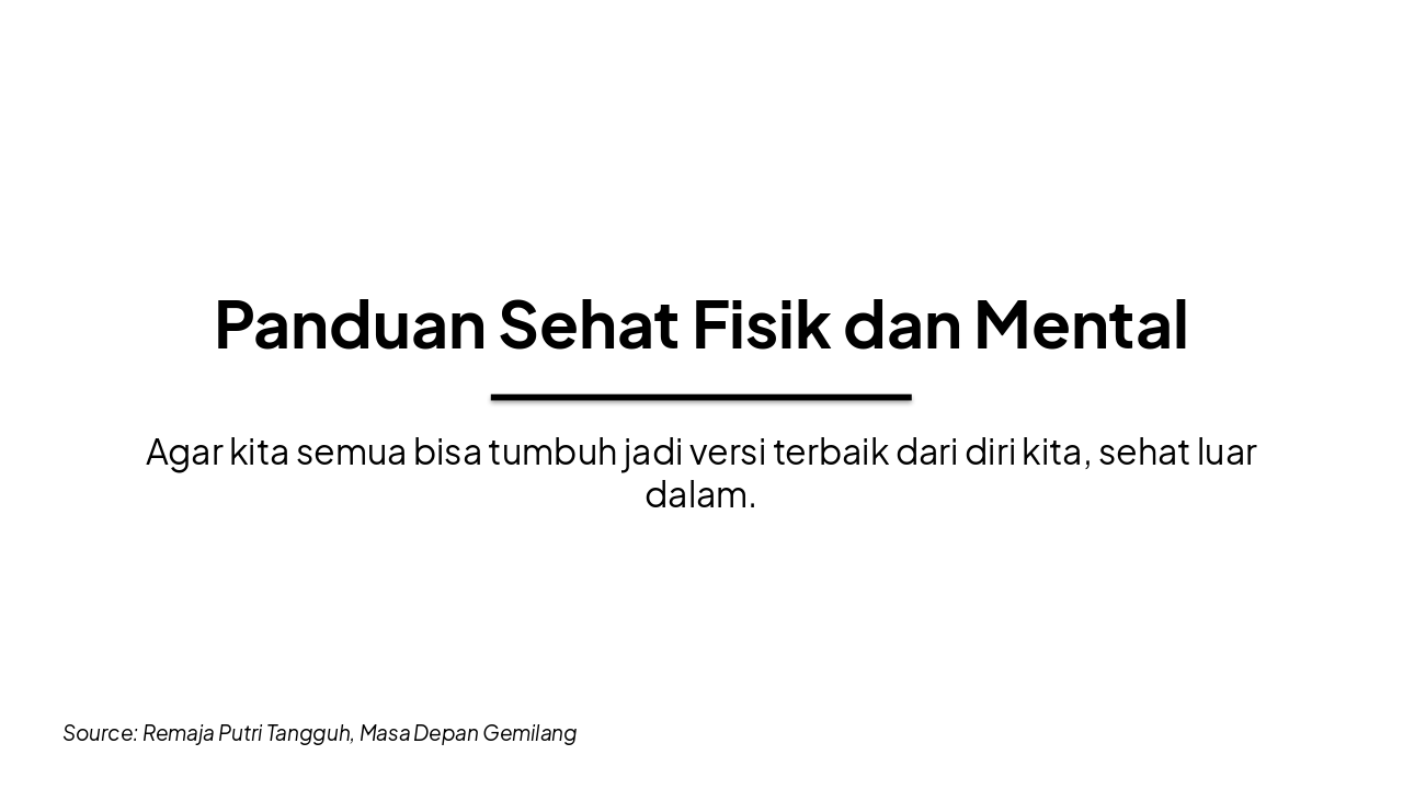 Panduan Sehat Remaja Putri Tangguh (32 chars)