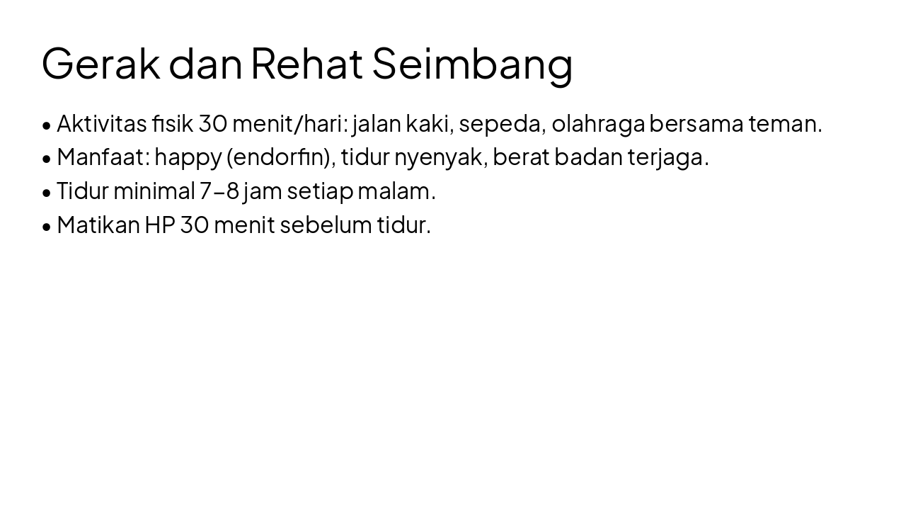 Slide 5 - Gerak dan Rehat Seimbang