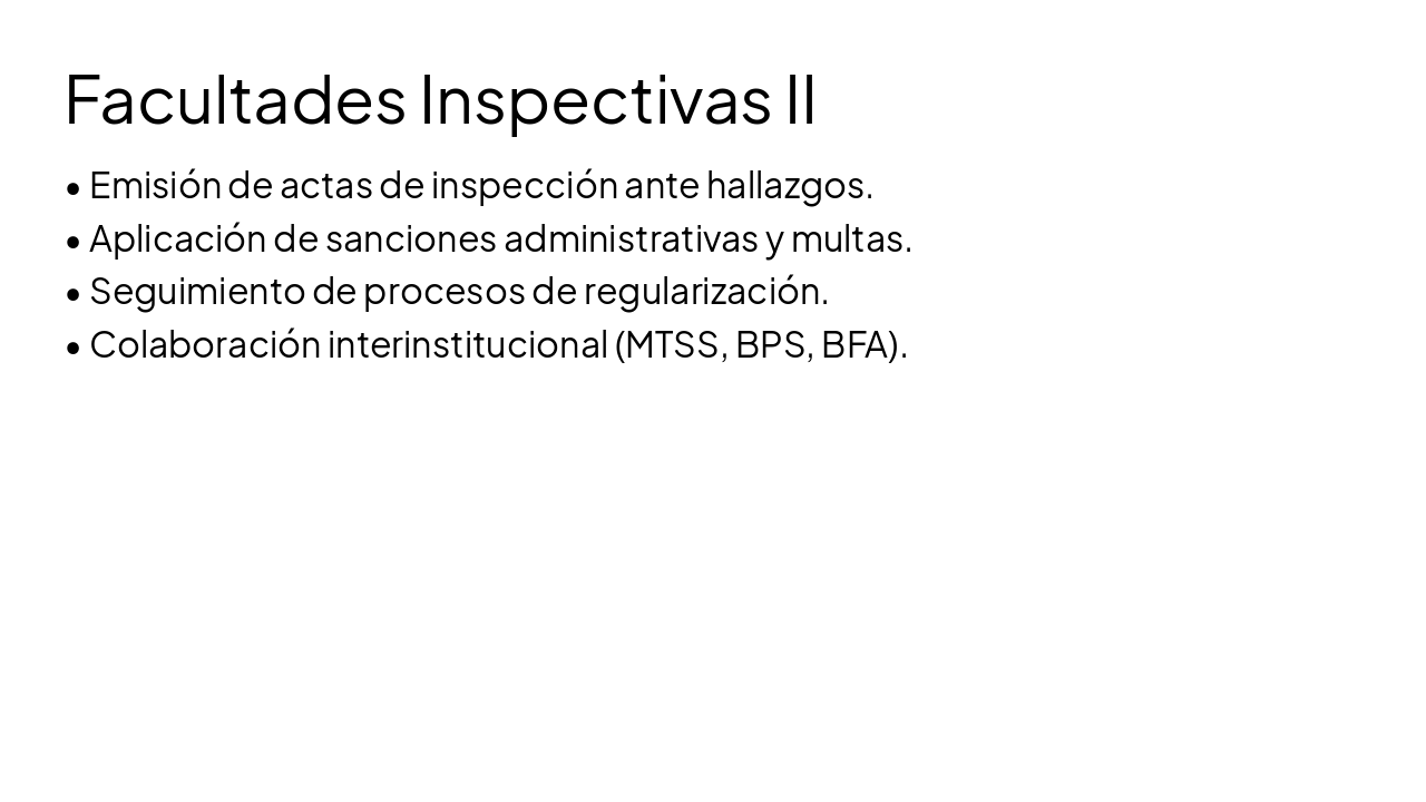 Slide 8 - Facultades Inspectivas II