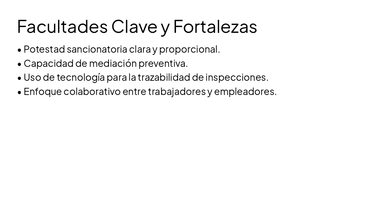 Slide 10 - Facultades Clave y Fortalezas
