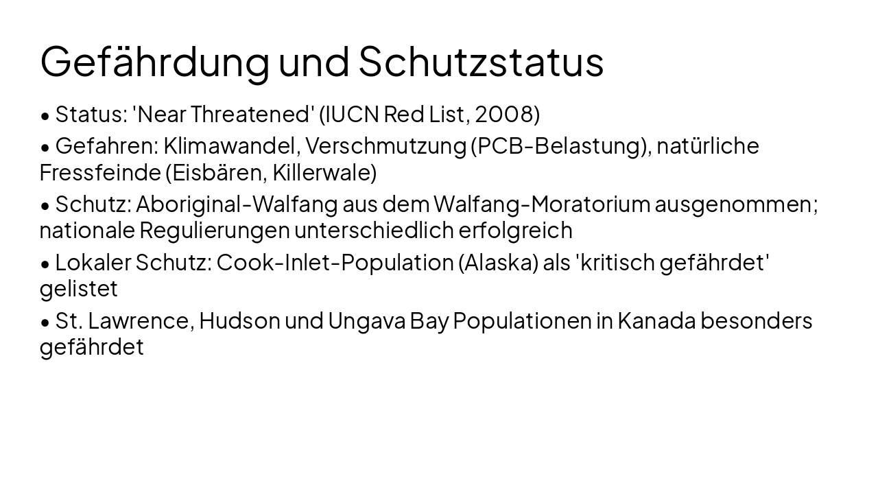 Slide 7 - Gefährdung und Schutzstatus