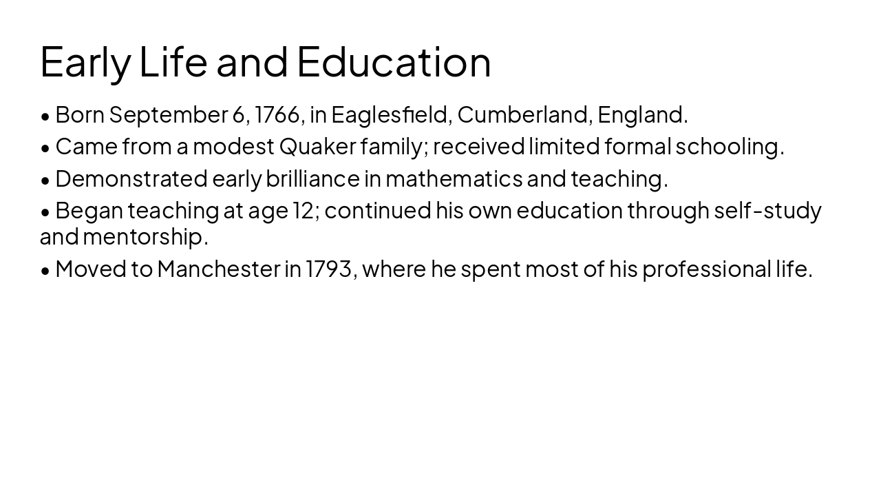 Slide 3 - Early Life and Education