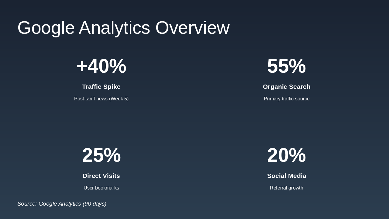 Slide 4 - Google Analytics Overview