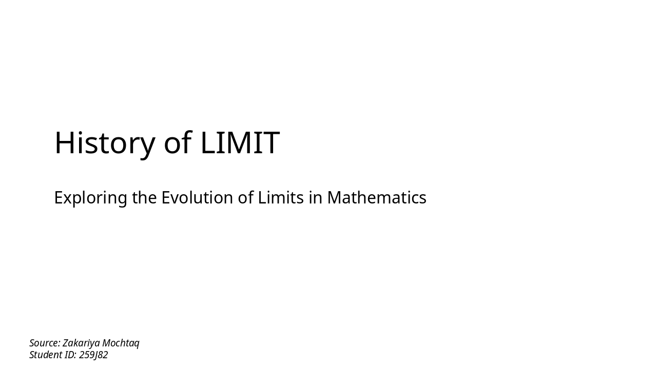 Evolution of the Limit: From Fluxions to ε-δ