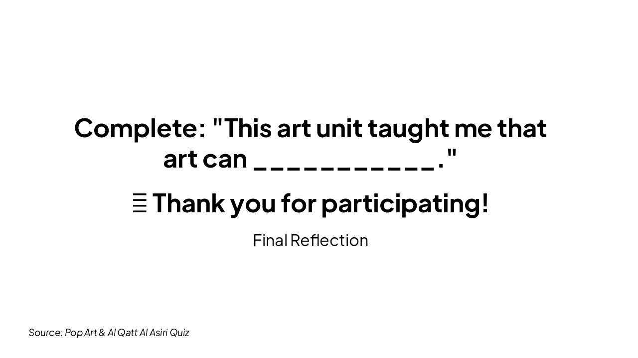 Slide 10 - Exit Question