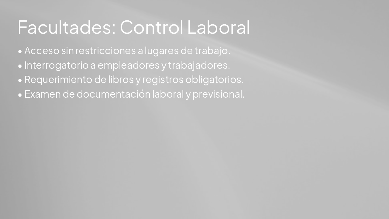 Slide 7 - Facultades: Control Laboral