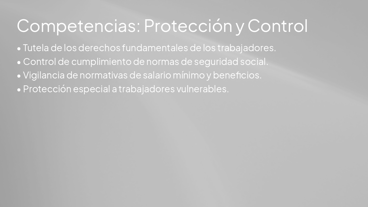 Slide 4 - Competencias: Protección y Control