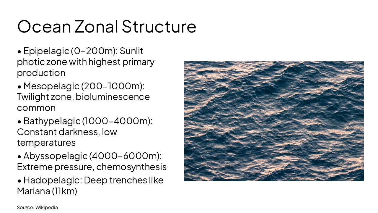 Slide 5 - Ocean Zonal Structure