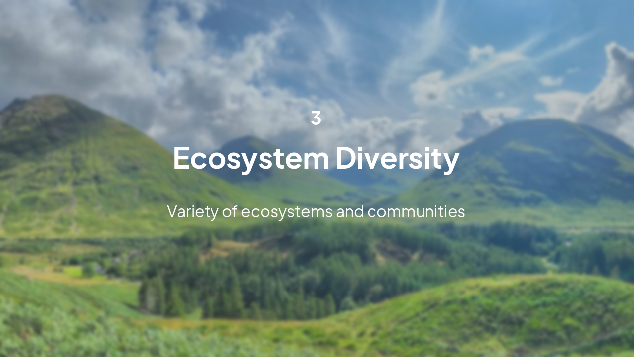 Slide 9 - Ecosystem Diversity