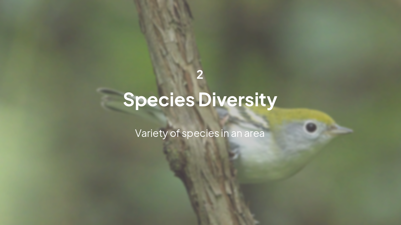 Slide 6 - Species Diversity