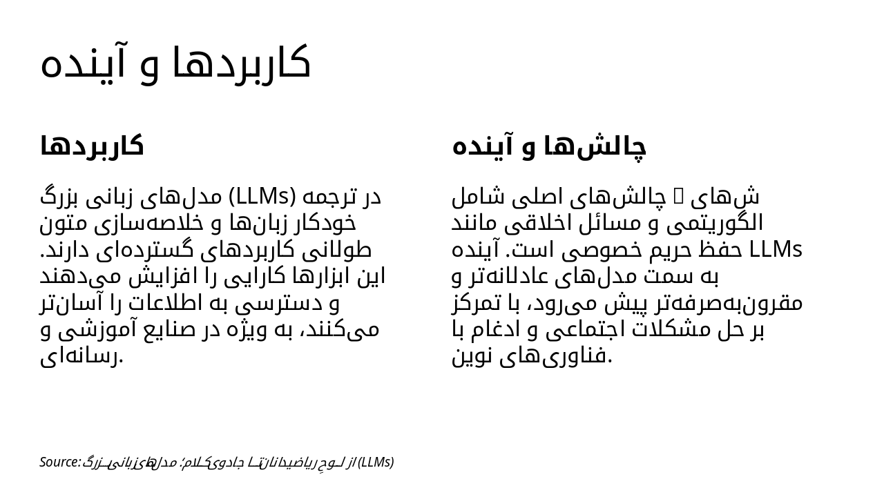 Slide 17 - کاربردها و آینده