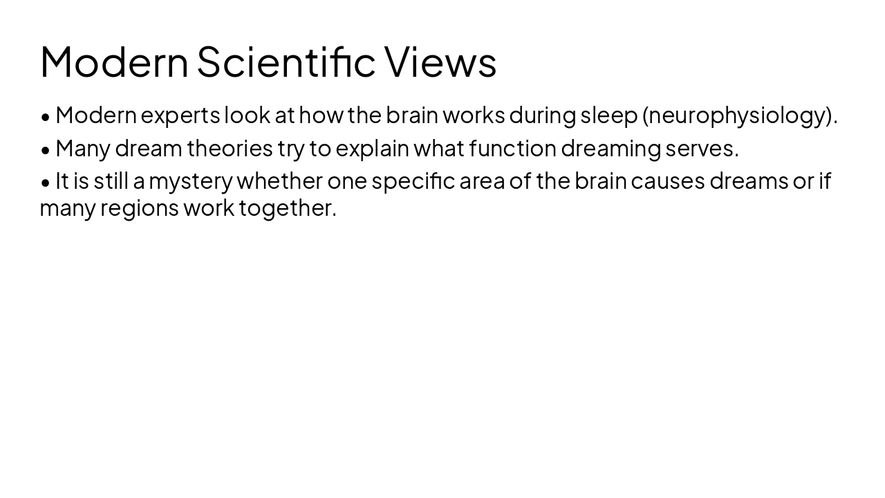 Slide 5 - Modern Scientific Views