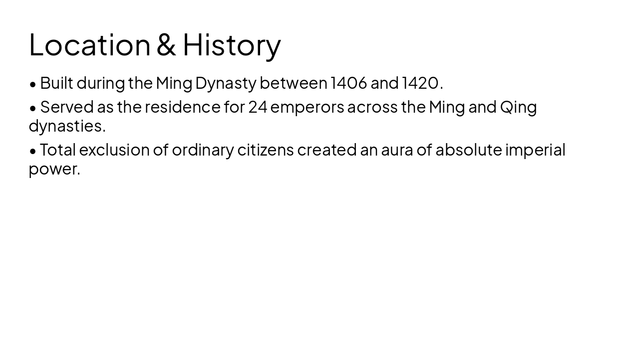 Slide 3 - Location & History