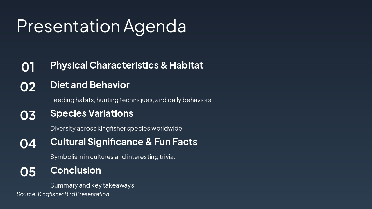 Slide 2 - Presentation Agenda