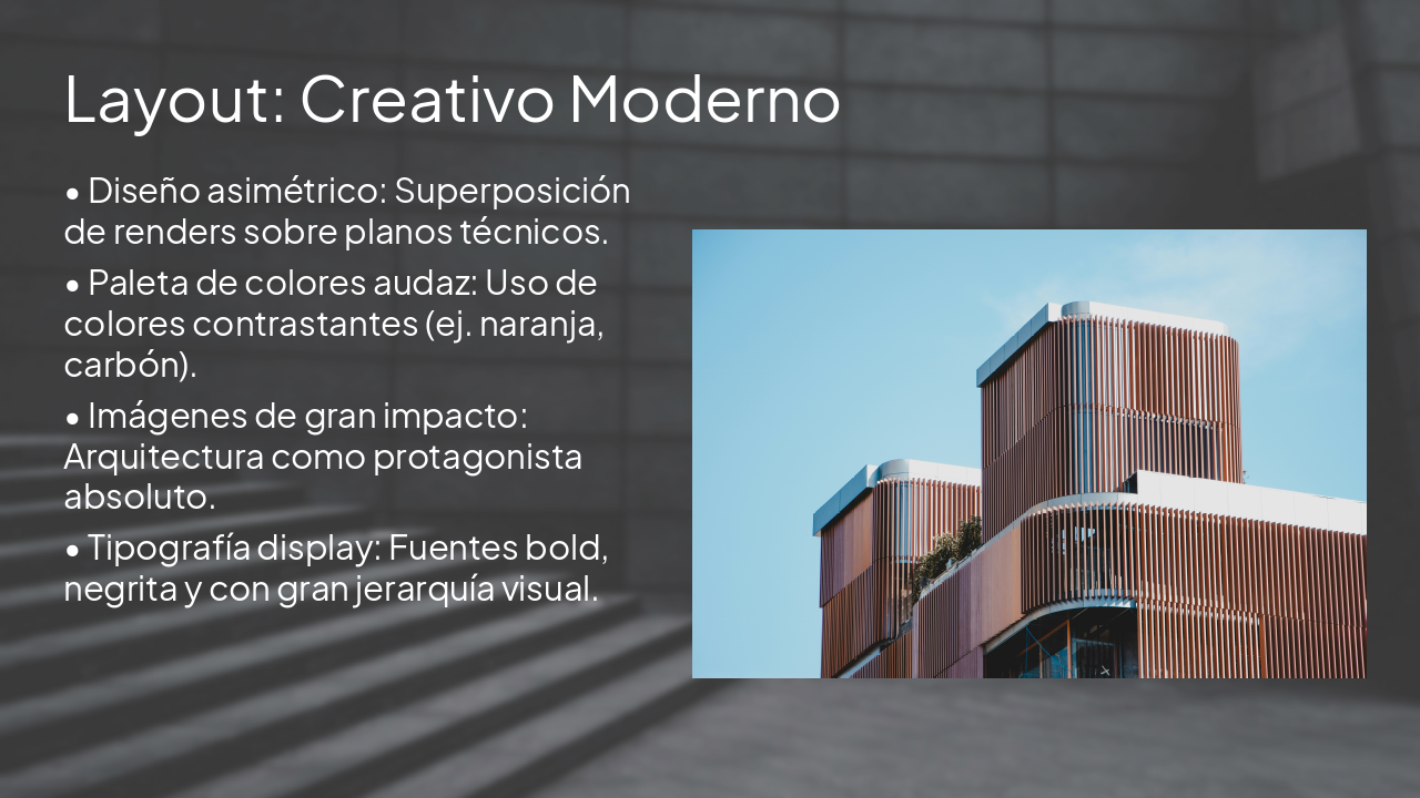 Slide 8 - Layout: Creativo Moderno