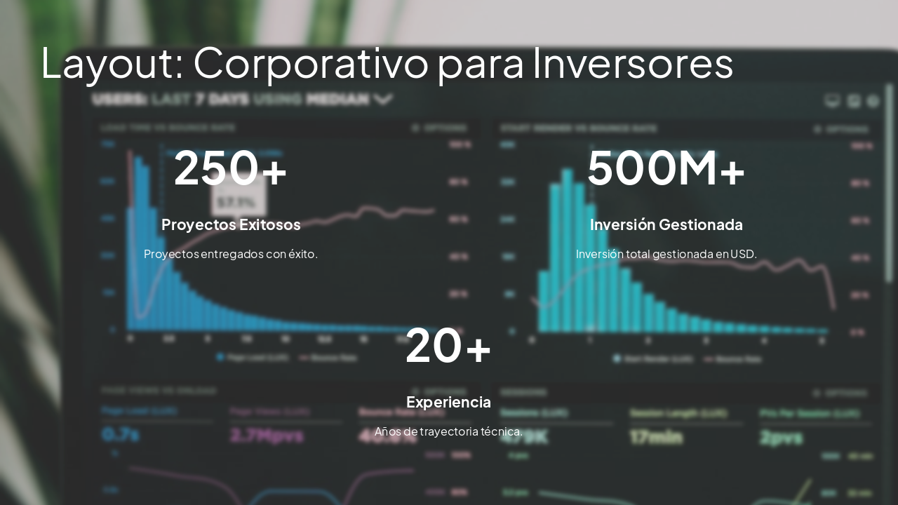 Slide 6 - Layout: Corporativo para Inversores