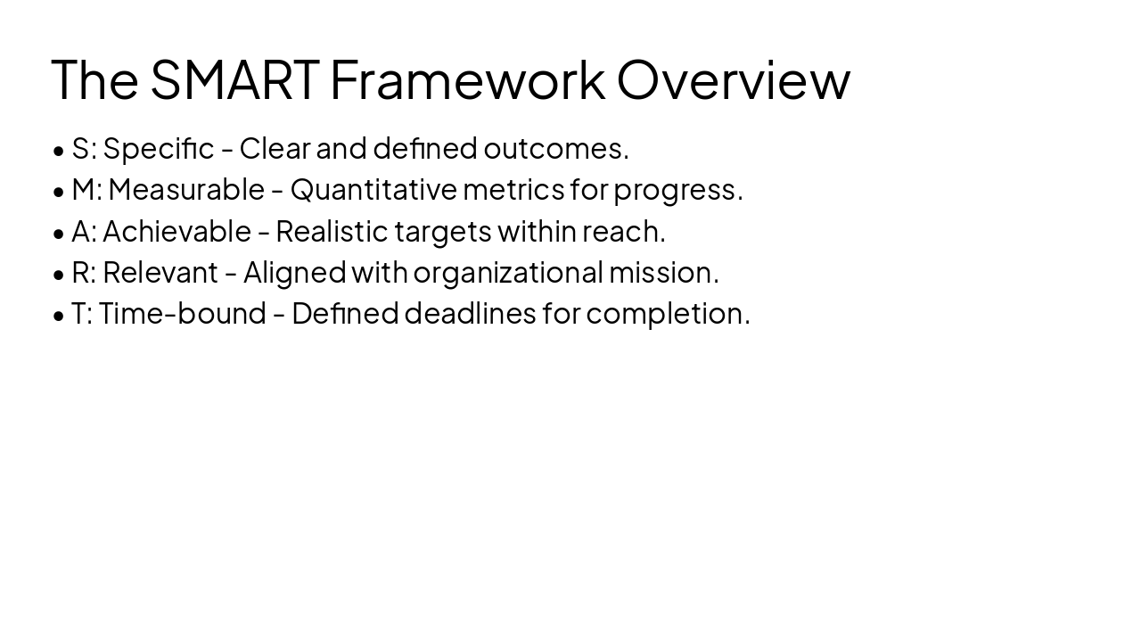 Slide 3 - The SMART Framework Overview