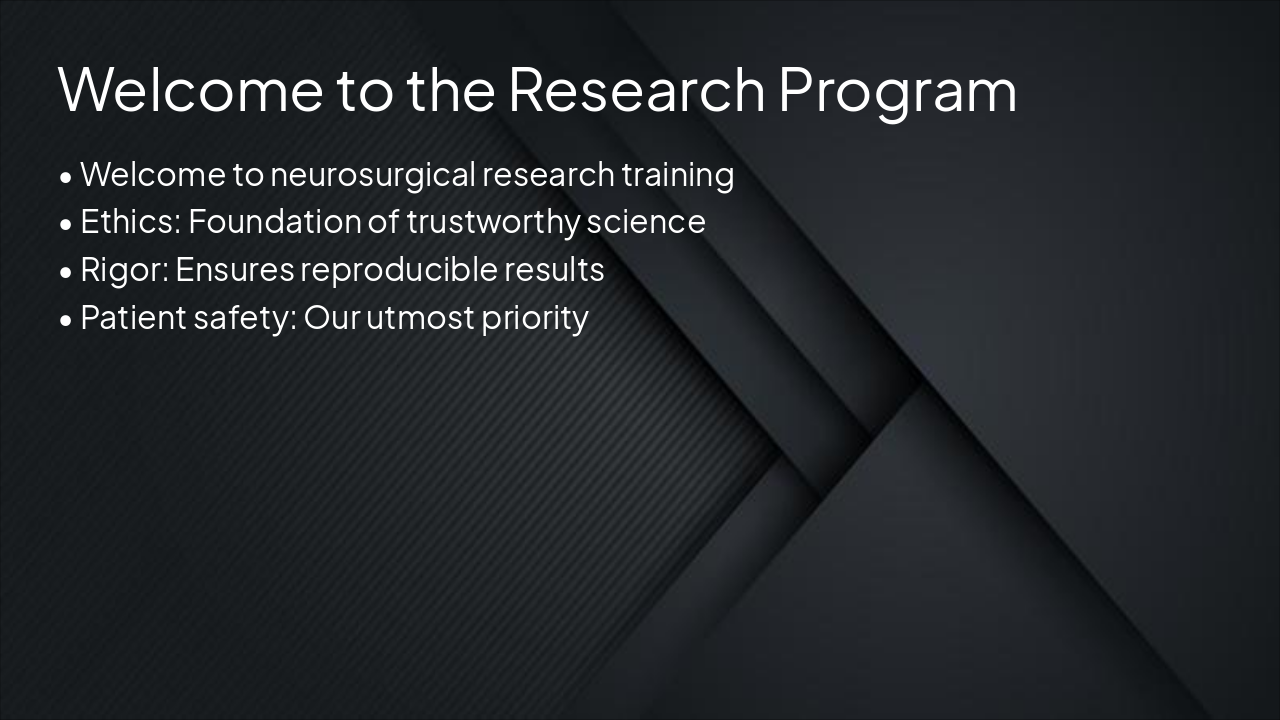 Neurosurgical Research Essentials (32 chars)