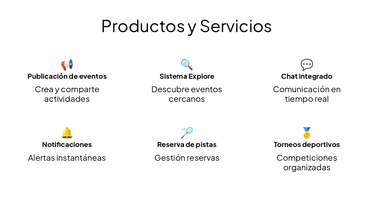 Slide 11 - Productos y Servicios