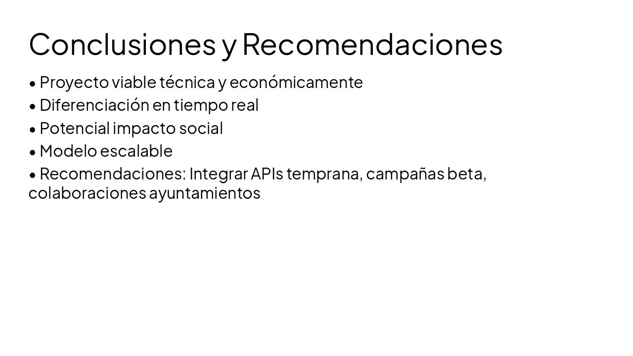 Slide 20 - Conclusiones y Recomendaciones