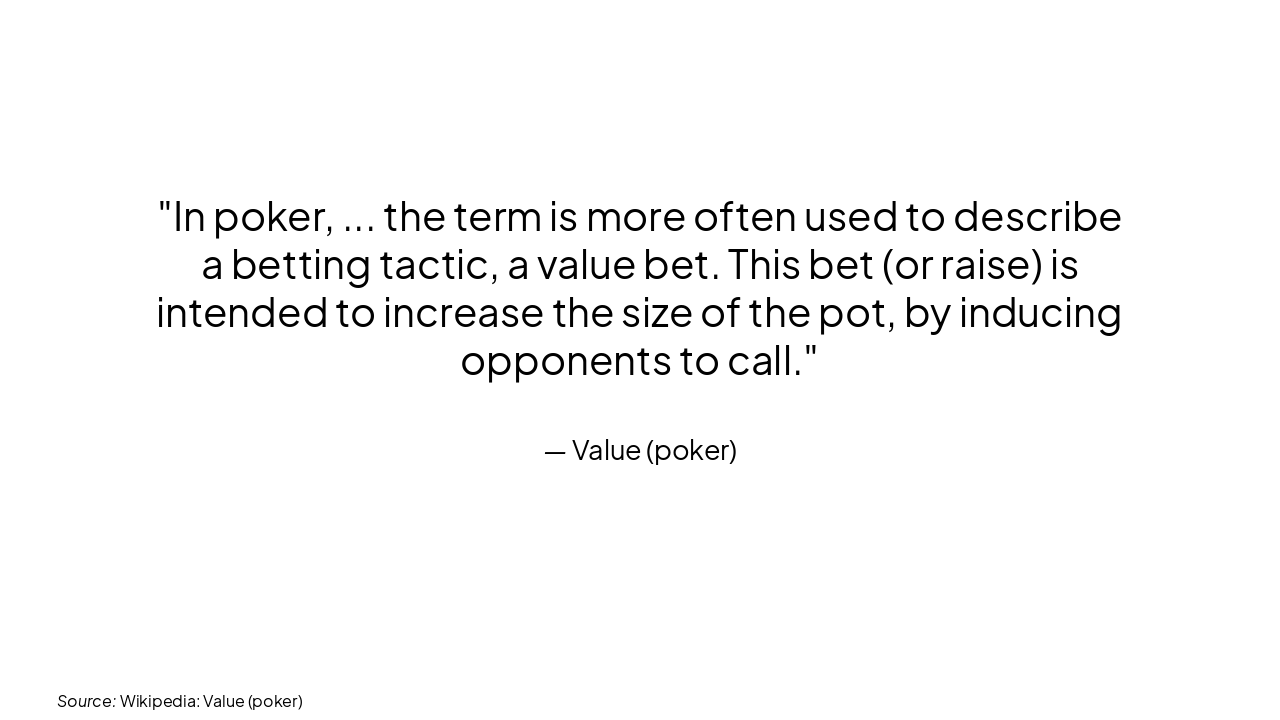 Slide 6 - What is a Value Bet?