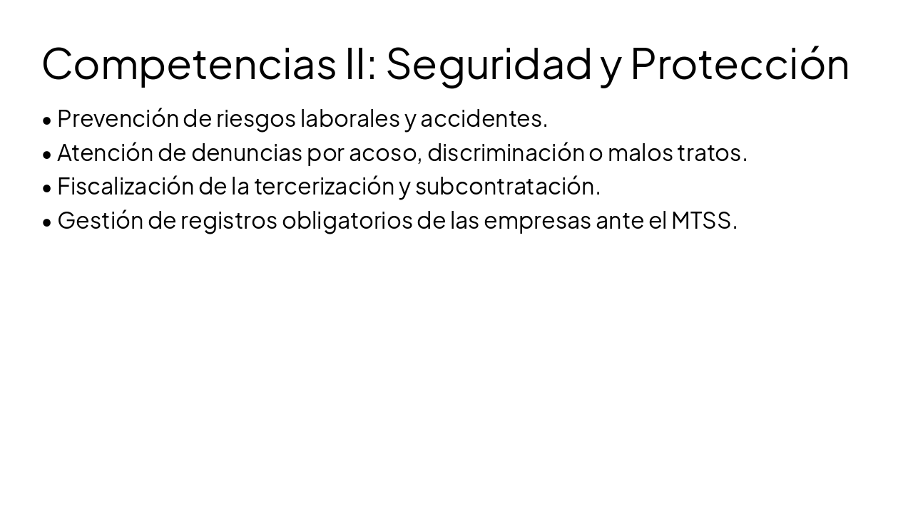 Slide 5 - Competencias II: Seguridad y Protección