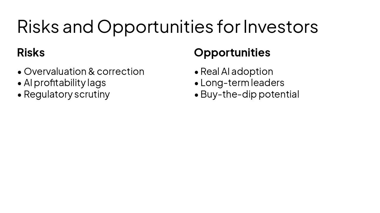 Slide 7 - Risks and Opportunities for Investors