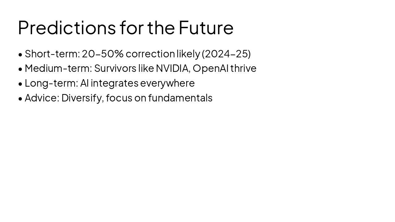 Slide 9 - Predictions for the Future