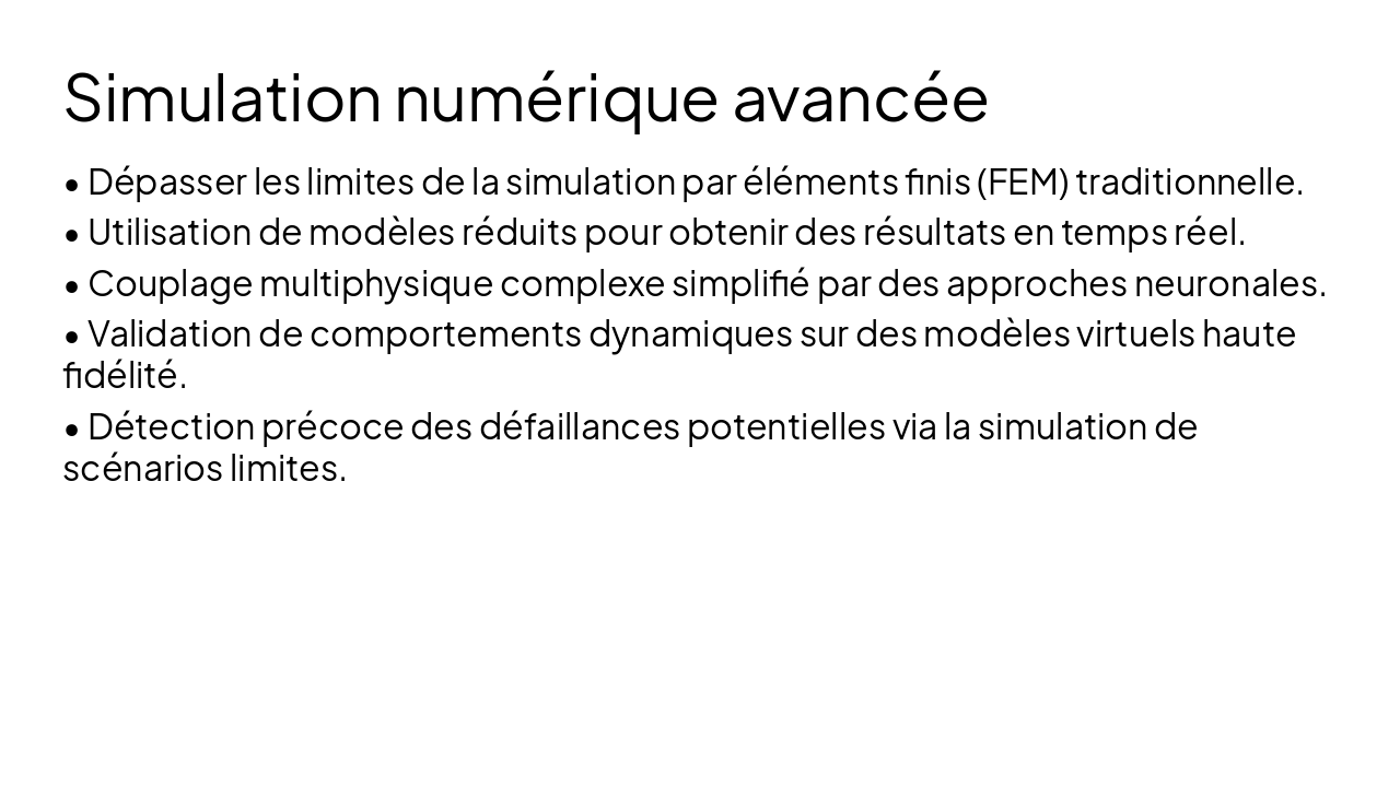 Slide 9 - Simulation numérique avancée