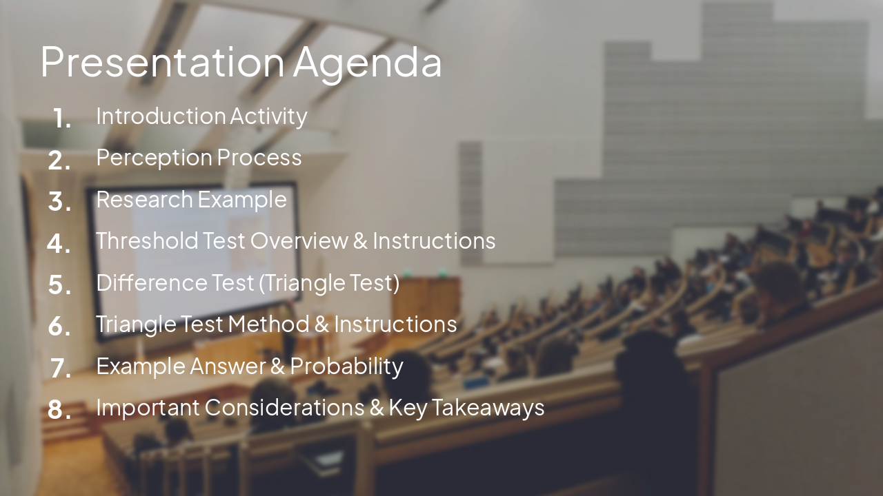 Slide 2 - Presentation Agenda