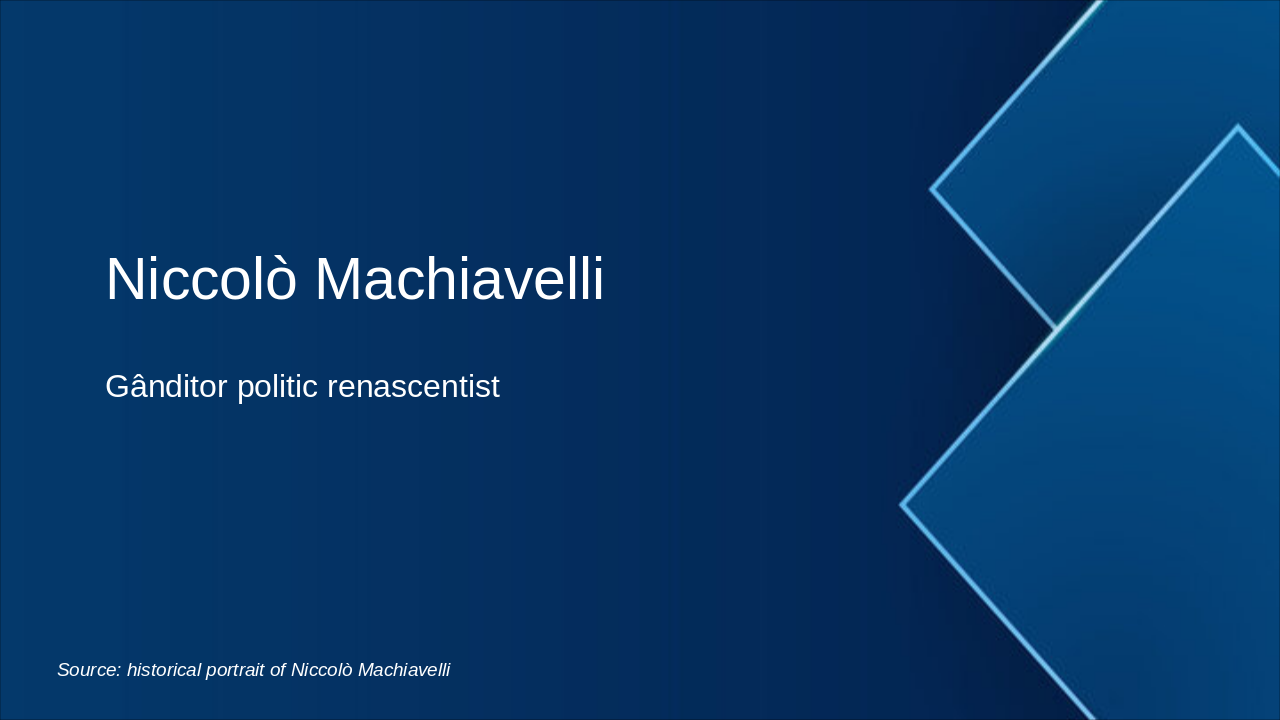 Niccolò Machiavelli: Viața și Moștenirea