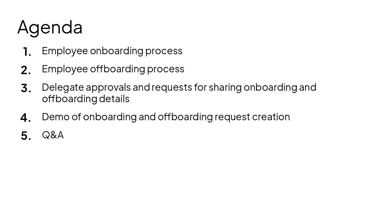 Slide 2 - Agenda