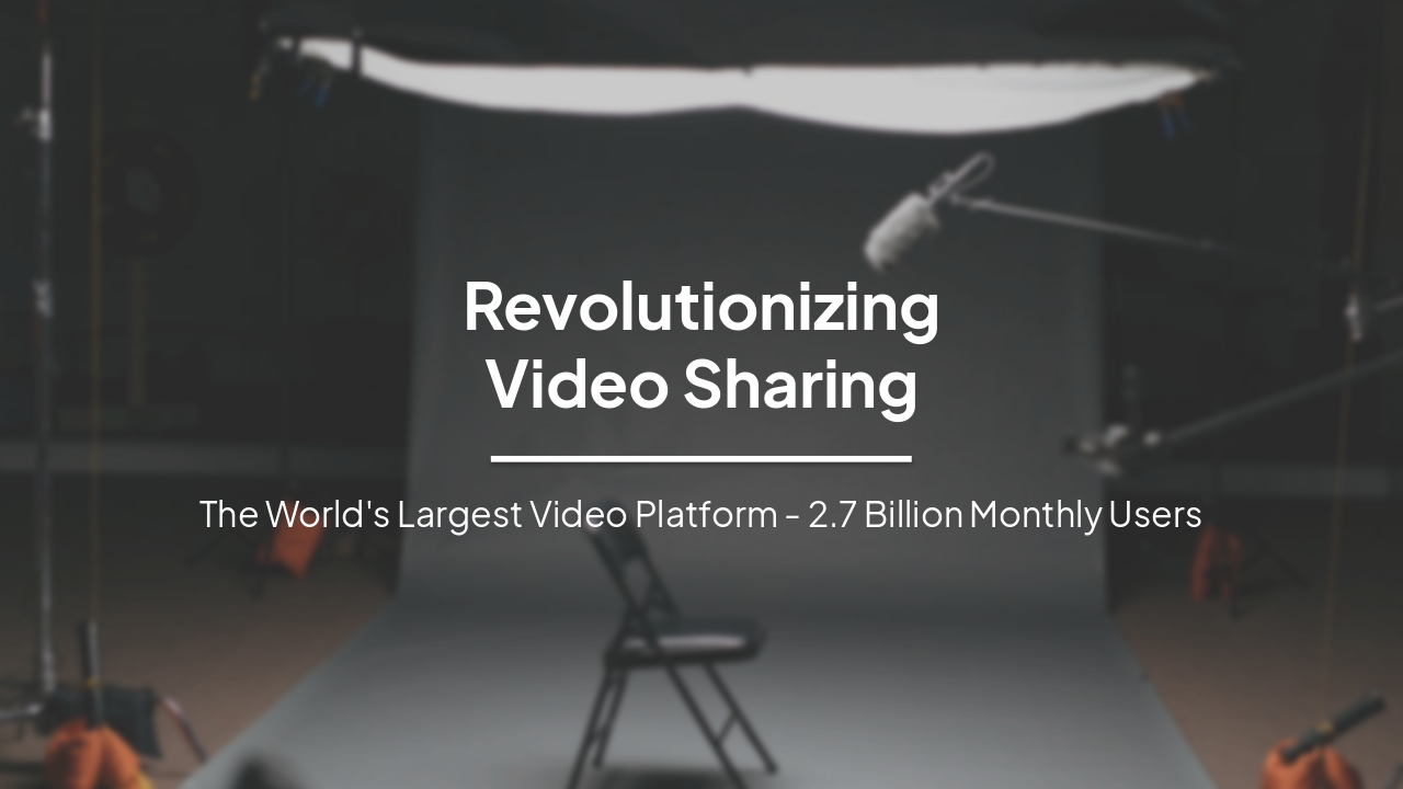 Slide 1 - Revolutionizing
Video Sharing