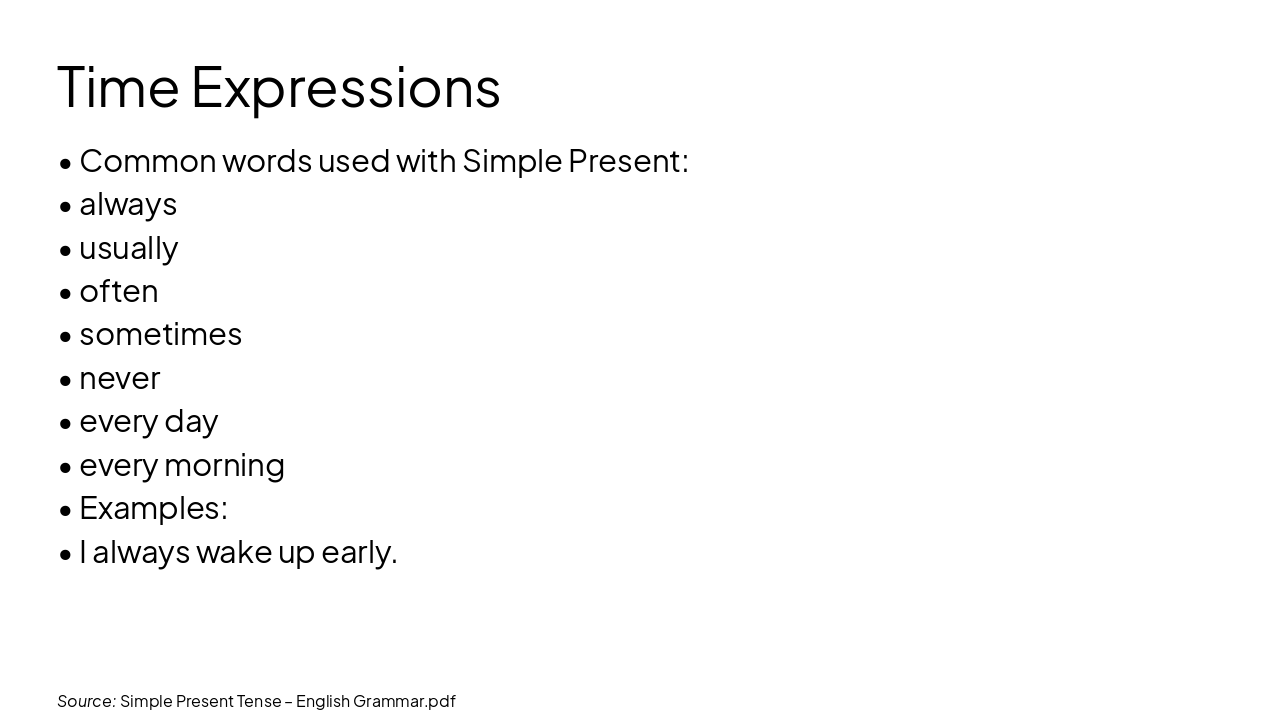 Slide 9 - Time Expressions